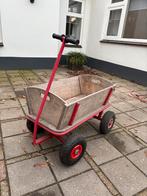 Houten degelijke bolderkar, Ophalen, Gebruikt