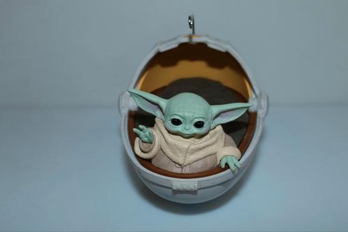 Star Wars baby Yoda Hallmark ornament kerst The Mandolorian, Verzamelen, Star Wars, Zo goed als nieuw, Actiefiguurtje, Ophalen of Verzenden