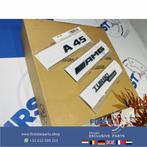 W176 W177 A45 AMG LOGO SET ZWART EMBLEMEN SET Mercedes A KLA, Ophalen of Verzenden, Gebruikt, Mercedes-Benz