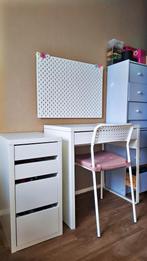 Ikea bureau + stoel + ladeblok, Huis en Inrichting, Ophalen, Zo goed als nieuw