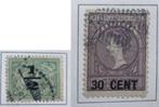 postzegels Nederlands-Indië nvph nr.138 en 141, Ophalen of Verzenden, Gestempeld, Nederlands-Indië