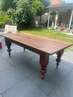 Vintage Houten eettafel met 4 lades, Antiek en Kunst, Antiek | Meubels | Tafels, Ophalen