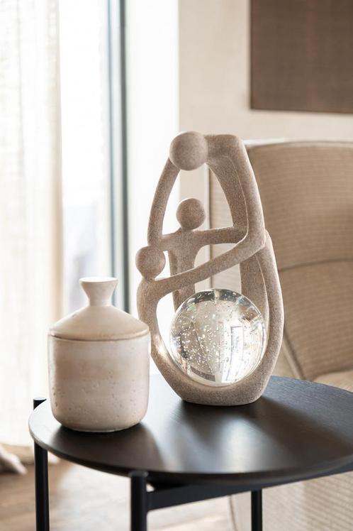 Koppel Bal Resin/Kristal Beige, Huis en Inrichting, Woonaccessoires | Overige, Nieuw, Ophalen of Verzenden