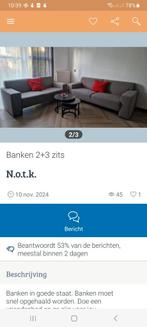 gratis gratis 2/3zitsbanken,bartafel VANDAAG ophalen, Huis en Inrichting, Ophalen, Gebruikt
