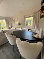 Eethoek: ovale tafel + Richmond Pippa stoelen, Ophalen, Gebruikt, 50 tot 100 cm, 150 tot 200 cm