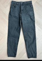 Bershka mom jeans donkergrijs 36 S 27, W27 (confectie 34) of kleiner, Grijs, Gedragen, Bershka