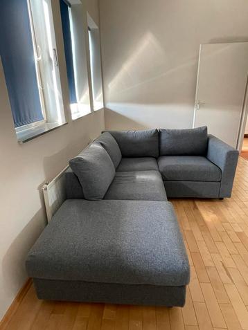 Hoekbank blauwgrijs Ikea