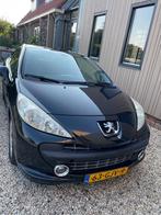 Peugeot 207 1.6 16V CC 88KW 2008 Zwart, Auto's, Voorwielaandrijving, 65 €/maand, 4 cilinders, Cabriolet