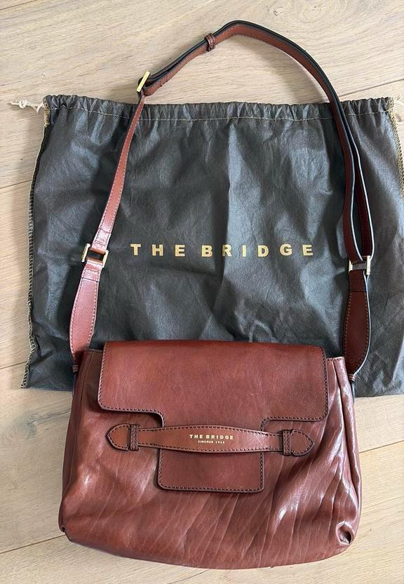 The Bridge schouder tas, Sieraden, Tassen en Uiterlijk, Tassen | Damestassen, Nieuw, Overige typen, Bruin, Verzenden