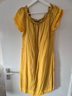 Okergele off shoulder zomerjurk - Maat L, Geel, Maat 42/44 (L), Ophalen of Verzenden, Zo goed als nieuw