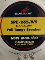 Monacor SPE-265/ws 60w Speaker set, Audio, Tv en Foto, Luidsprekers, Ophalen of Verzenden, Zo goed als nieuw, 60 tot 120 watt