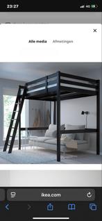IKEA Stora Hoogslaper - Zwart, Huis en Inrichting, Slaapkamer | Stapelbedden en Hoogslapers, Gebruikt, Hoogslaper, Eenpersoons
