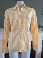 Van Laack geel witte gestreepte blouse M 38 Gratis Verzenden, Kleding | Dames, Maat 38/40 (M), Verzenden, Van Laack, Geel