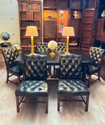 Chesterfield eetkamerstoelen 6 stuks, Huis en Inrichting, Ophalen, Chesterfield, Zo goed als nieuw, Vijf, Zes of meer stoelen