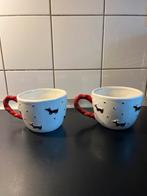 Sunday Mornings Teckel Mokken - Set van 2, Ophalen, Keramiek, Zo goed als nieuw, Overige stijlen