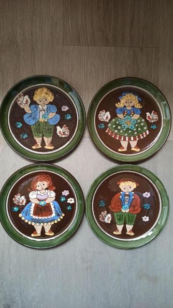 Vintage Hugo Kohler Biel borden - 4 stuks  beschikbaar voor biedingen