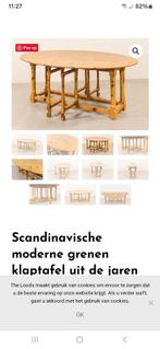 Scandinavische gateleg table hangoortafel 6 pers.opklaptafel, Huis en Inrichting, Tafels | Eettafels, Grenenhout, Gebruikt, Scandinavisch