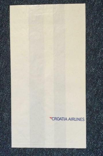 Luchtvaart waste bag, afval zakje, kotszak Croatia Airlines