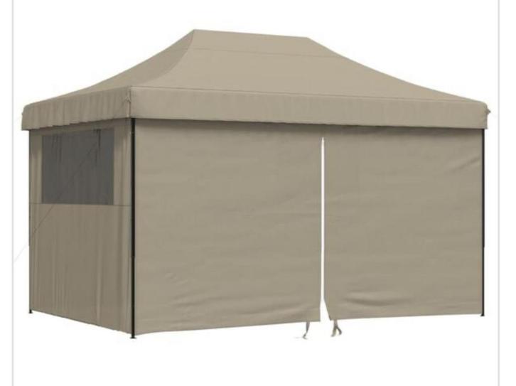 Partytent 3x4,5m Taupe - Nieuw!, Tuin en Terras, Partytenten, Nieuw, Partytent, 2 meter of meer, Minder dan 5 meter, Minder dan 4 meter