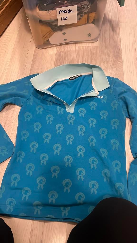 Paardenpraattv polo maat 158, Dieren en Toebehoren, Paardrijkleding, Ophalen, Zo goed als nieuw, Dressuur, Bovenkleding