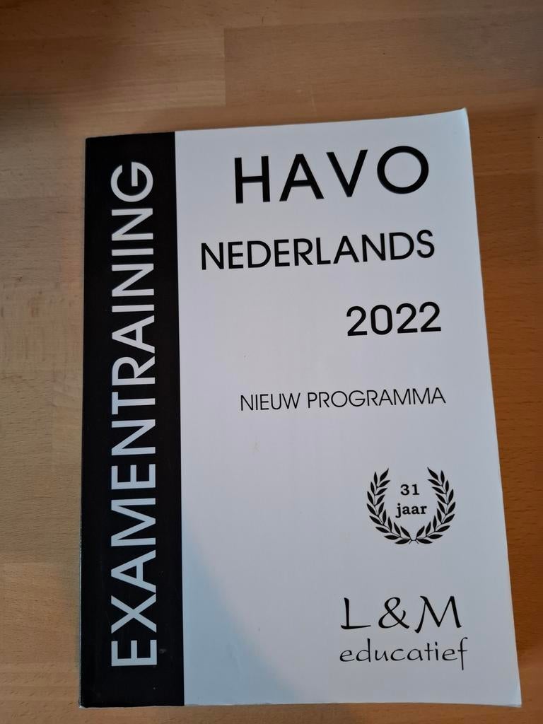 HAVO Nederlands Examentraining 2022 - Nieuw!, Ophalen of Verzenden, Zo goed als nieuw, Overige niveaus, Onbekend