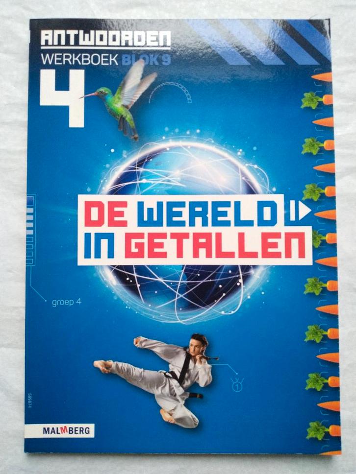 De Wereld in Getallen - Antwoordenboek - Groep 4 - Blok 9, Boeken, Schoolboeken, Zo goed als nieuw, Overige vakken, Overige niveaus