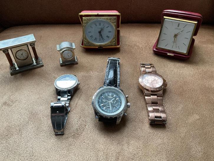 Brocante klokjes en horloges jaren 60 en later, Antiek en Kunst, Curiosa en Brocante, Ophalen of Verzenden