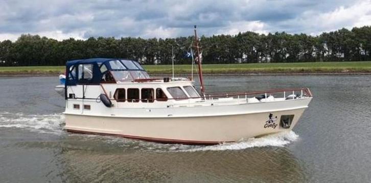 Spiegelgat kotter 13 meter 2 Daf motoren, Watersport en Boten, Motorboten en Motorjachten, Gebruikt, Staal, 12 meter of meer, Diesel