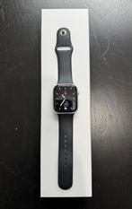 Apple Watch Series 8 – 45 mm – Zilver – Zwart sportbandje, Afstand, Zwart, Ophalen of Verzenden, Zo goed als nieuw