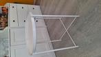 IKEA Gladom witte bijzettafel, Huis en Inrichting, Minder dan 55 cm, Rond, Zo goed als nieuw, Ophalen
