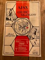 Ajax - Celtic Glasgow Europa Cup I programma 1982-1983, Ophalen of Verzenden, Gebruikt, Ajax, Boek of Tijdschrift
