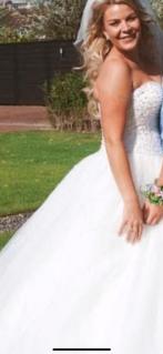 •Prachtige Luxe Bruidsjurk Maat 42 – Glitter Tule & A-lijn•, Kleding | Dames, Trouwkleding en Trouwaccessoires, Ophalen of Verzenden