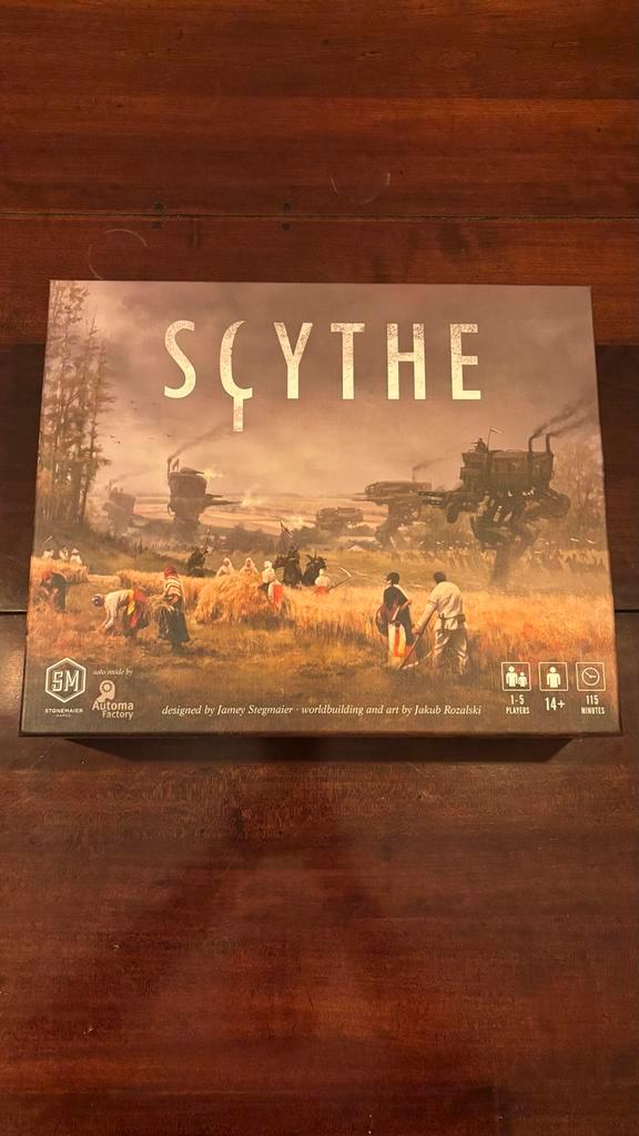 Scythe Bordspel + Automa Dek (Solo) + handige storage zgan, Hobby en Vrije tijd, Gezelschapsspellen | Bordspellen, Zo goed als nieuw