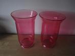 2 grote rose vazen., Ophalen, Overige kleuren, Minder dan 50 cm, Glas