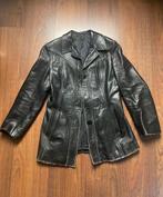 Vintage leren jas zwart, M, Ophalen of Verzenden, Gedragen, Maat 38/40 (M), Zwart