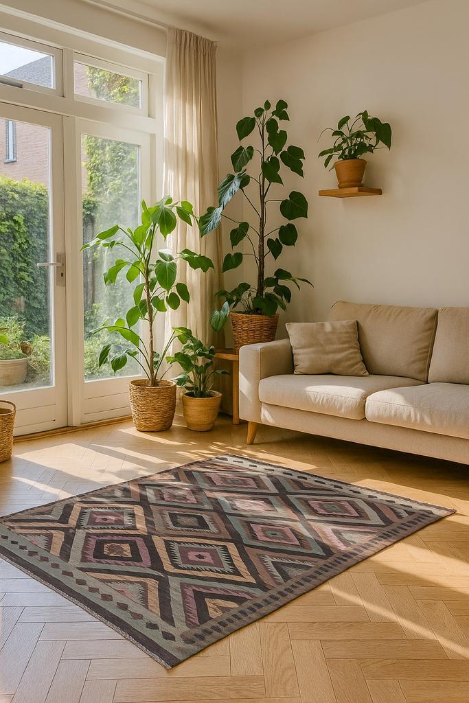 Nieuw Kilim Tapijt 200x150cm kelim wol geweven vloerkleed, Huis en Inrichting, Stoffering | Tapijten en Kleden, Nieuw, 150 tot 200 cm