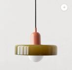Stilo Glas hanglamp / roze en theegroen, Huis en Inrichting, Lampen | Hanglampen, Modern / Retro, Nieuw, Ophalen of Verzenden