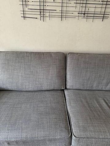 Kivik 3 zits bank Lichtgrijs + hocker voetenbank opbergbak - afbeelding 11