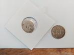 2 Dubbele stuivers Holland 1757 en 1780, Ophalen of Verzenden, Vóór koninkrijk, Overige waardes
