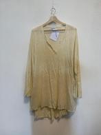 Italiaanse Linnen Oversized Kaftan Tuniek, Ibzmode, Wit, Maat 46/48 (XL) of groter, Nieuw