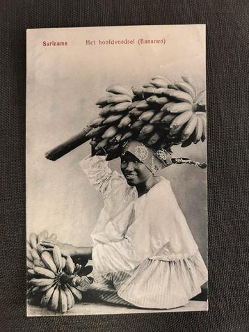 Suriname Prentbriefkaart - Bananen beschikbaar voor biedingen