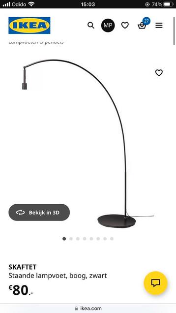 Ikea skaftet staande lampvoet + jakobsyn hanglampenkap