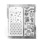 Stampers Anonymous Tim Holtz Christmas Stamp + Stencil #186, Hobby en Vrije tijd, Stempelen, Verzenden, Nieuw, Clearstamp