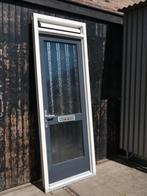 Kunststof deur met opdekkend kozijn (91 cm x 252 cm) BxH, Ophalen, Gebruikt, 80 tot 100 cm, 215 cm of meer