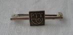 Zilveren PTT broche / speld voorzien van keurmerken, Ophalen of Verzenden, Zo goed als nieuw, Overige onderwerpen, Speldje of Pin