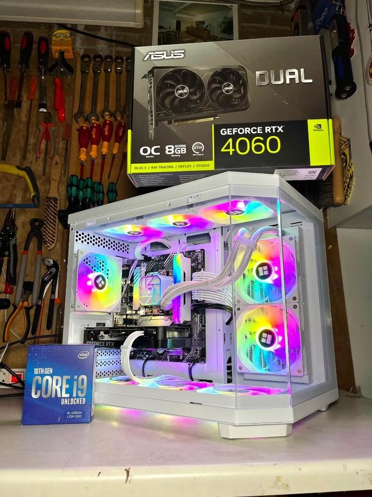 [NIEUW] Game PC | I9 10900K | RTX 4060 | 32GB Ram, Computers en Software, Desktop Pc's, Nieuw, 4 Ghz of meer, SSD, 32 GB, Met videokaart