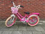 Roze meisjesfiets 18 inch - Hand- en terugtraprem, Fietsen en Brommers, Fietsen | Kinderfietsjes, Ophalen, Gebruikt, 16 tot 20 inch
