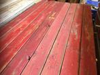 Oude gebruikte planken rood geverfd, recycle hout, Ophalen, Gebruikt, 180 tot 250 cm, Planken