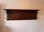 Kapstok donker eiken, Huis en Inrichting, Woonaccessoires | Kapstokken, Ophalen, Hout, Wandkapstok, 100 tot 150 cm