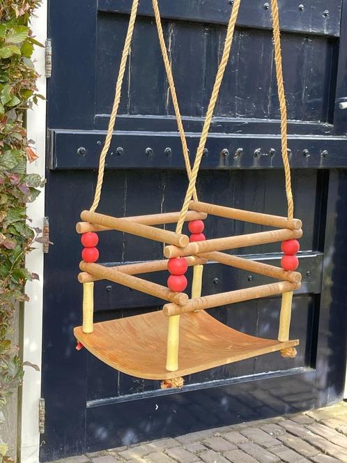 Houten Babyschommel, Kinderen en Baby's, Speelgoed | Buiten | Speeltoestellen, Gebruikt, Schommel, Ophalen